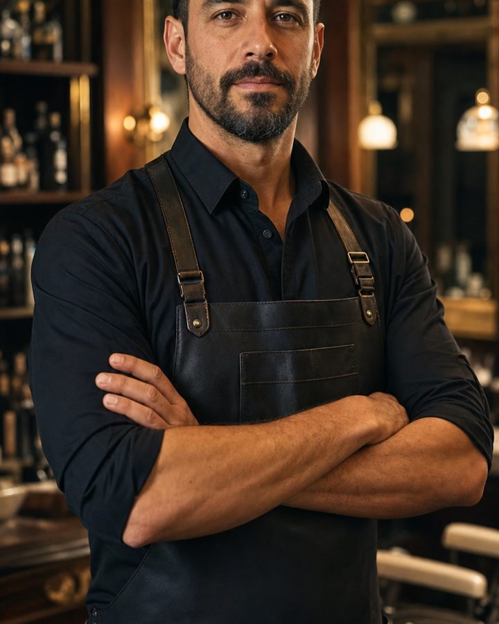 Marcos Cruz, director y barbero