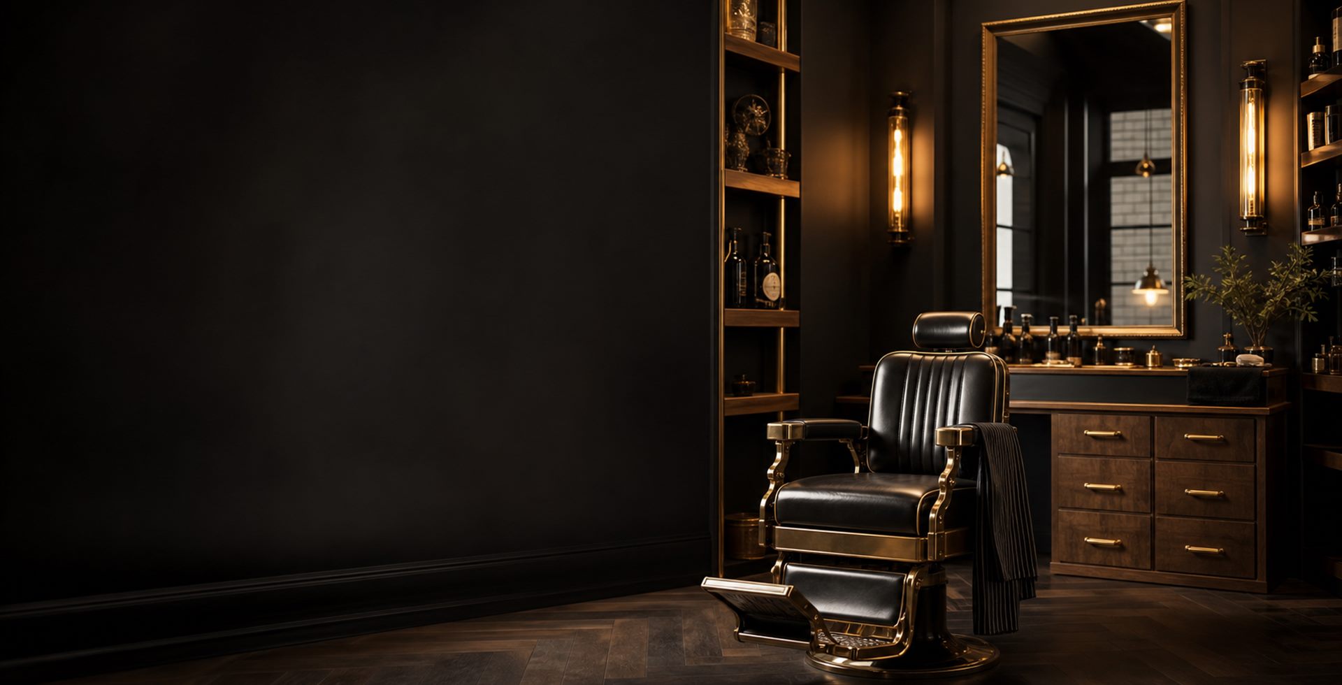 Interior moderno y lujoso de Distrito Barber