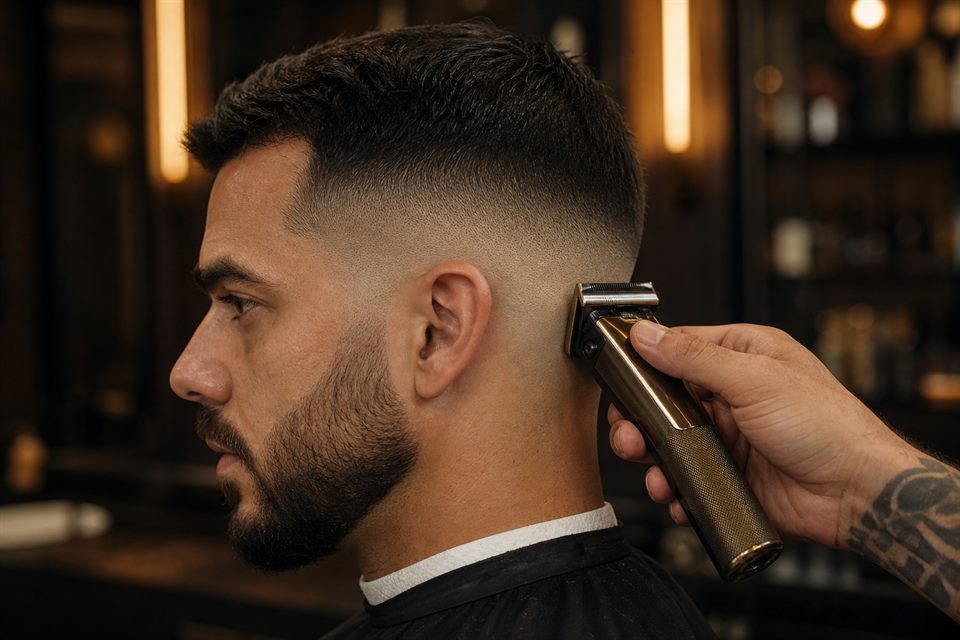 Detalle de un corte degradado